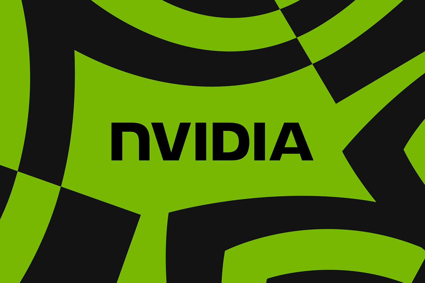 Illustration of the Nvidia wordmark on a green and black background. Illustration of the Nvidia wordmark on a green and black background.