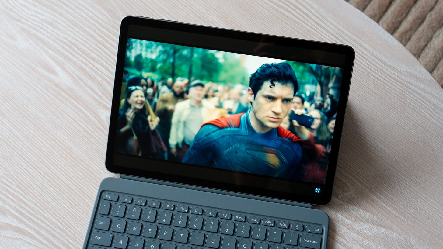 Superman trailer on Surface Pro 12 inch Superman trailer on Surface Pro 12 inch