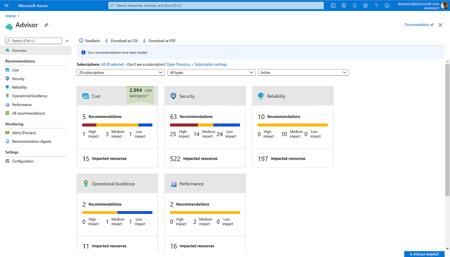 Azure Advisor – Azure Best Practices | Microsoft Azure