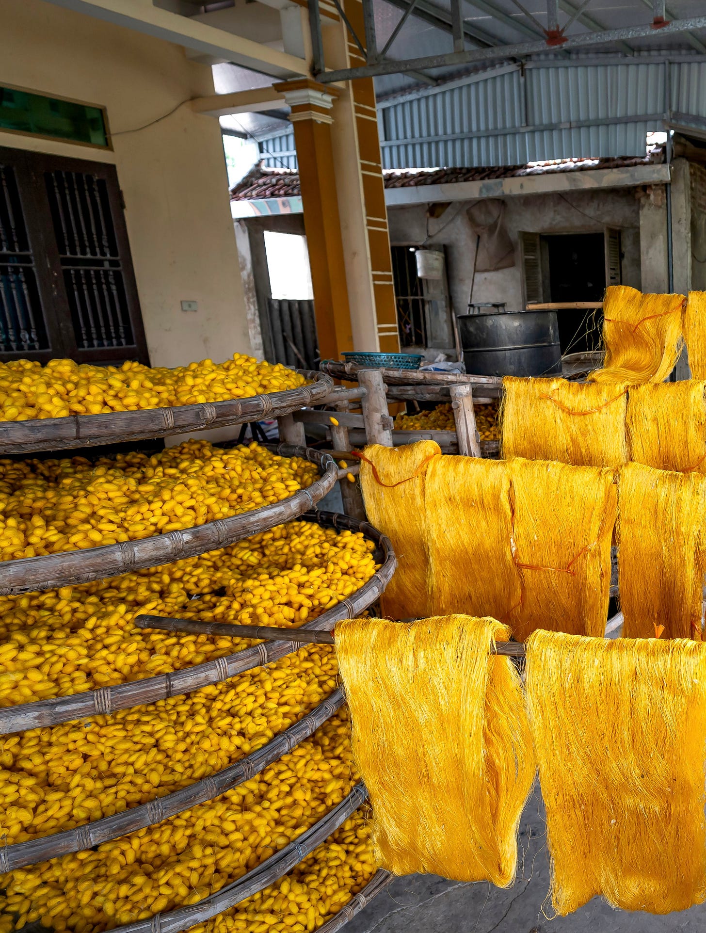 Silk production warehouse