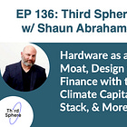 #136 Hardware as an AI Moat, Design for Finance with the Climate Capital Stack, & More w/ Shaun Abrahamson (Third Sphere VC) 