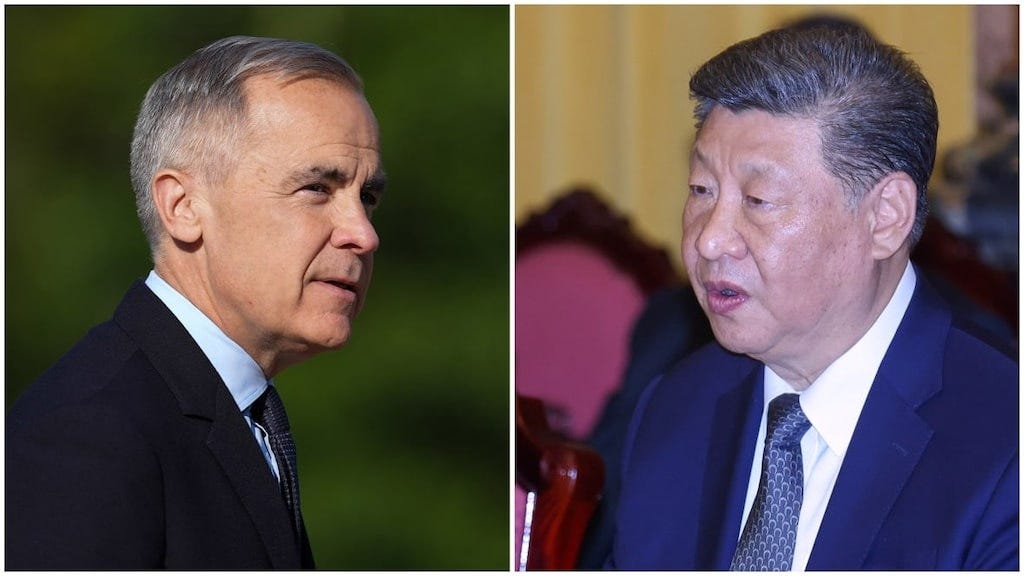 Mark Carney y Xi Jinping  Mark Carney y Xi Jinping
