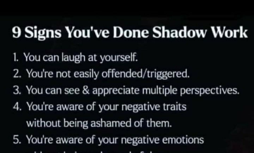 9 Signs You've Done Shadow Work