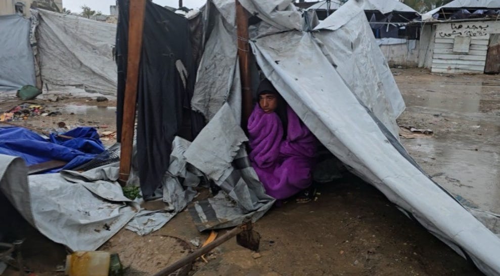 Paure di un altro inverno catastrofico a Gaza in condizioni terribili e tende a strappi - La Palestina sarà libera