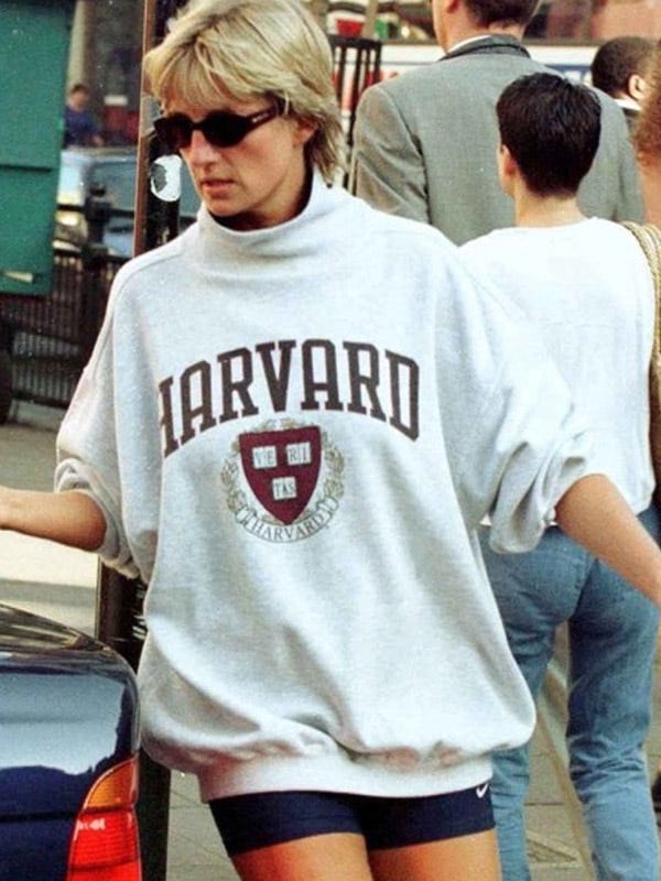 Buy Princess Diana's Harvard Sweatshirt - Texas Jackets