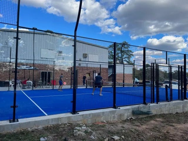 Pictures of padel court at Columbia Racquet Club in South Carolina