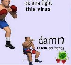 reactions on X: "boxer ok ima fight this virus exhausted drinking water damn  covid got hands https://t.co/uwUYYafvfK" / X