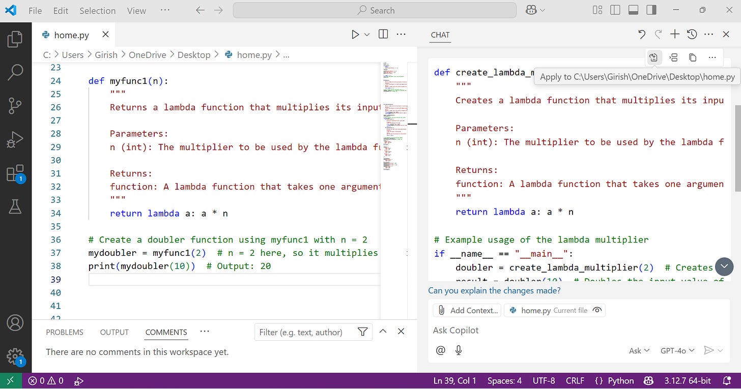 Unleashing GitHub Copilot in Visual Studio Code: A Developer’s AI ...