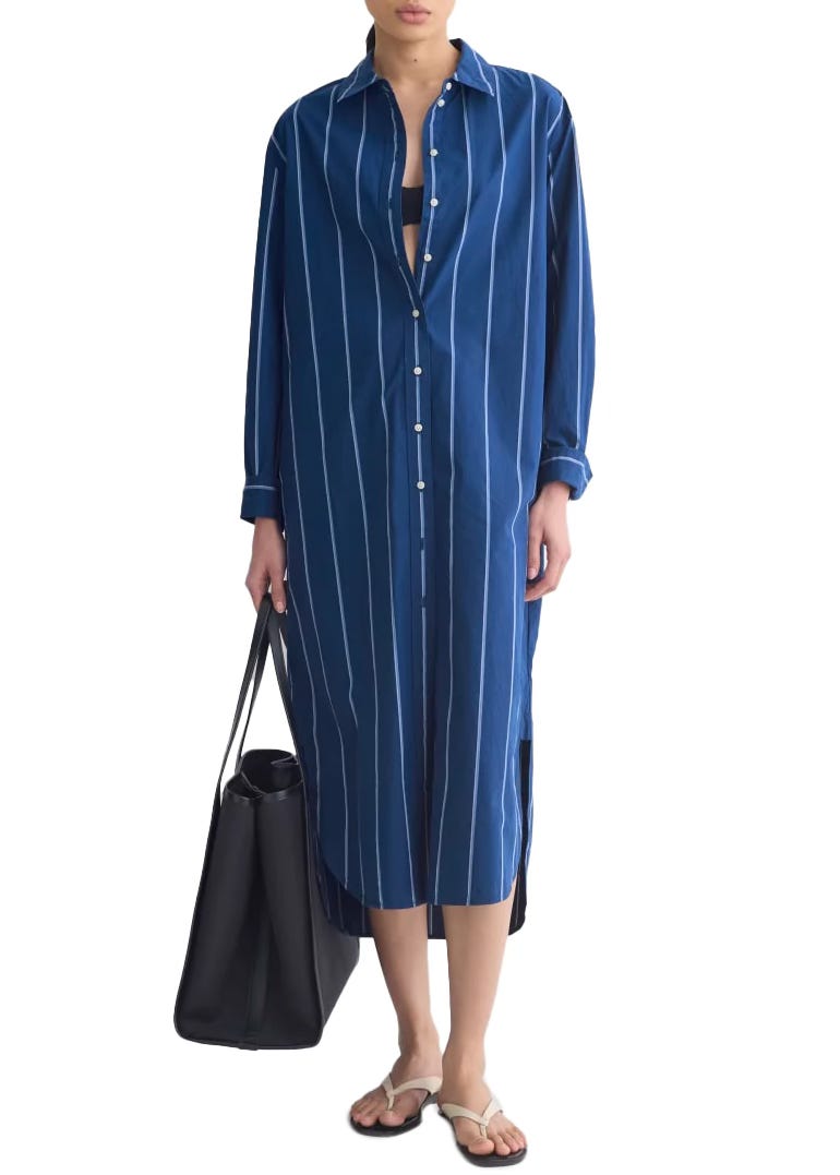 striped shirt dress amazon A Shirt Dress for Every Mood