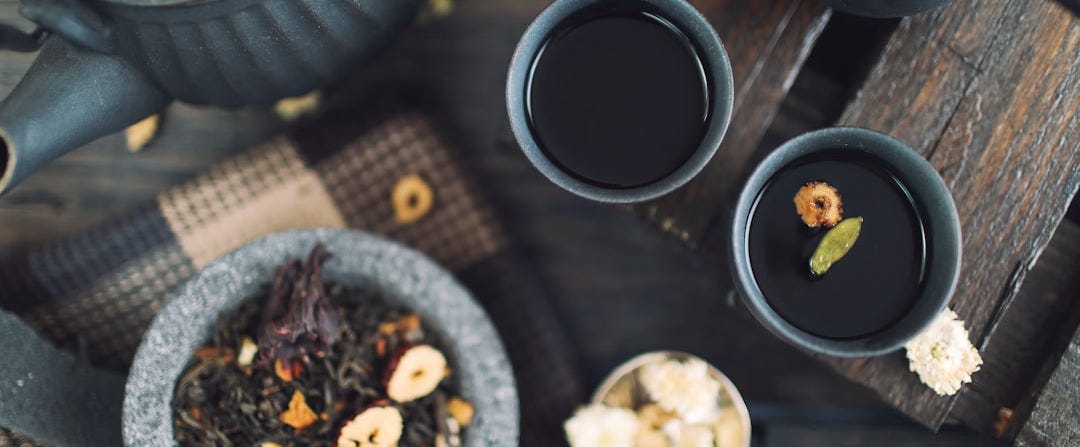 photo of teacup with coffees