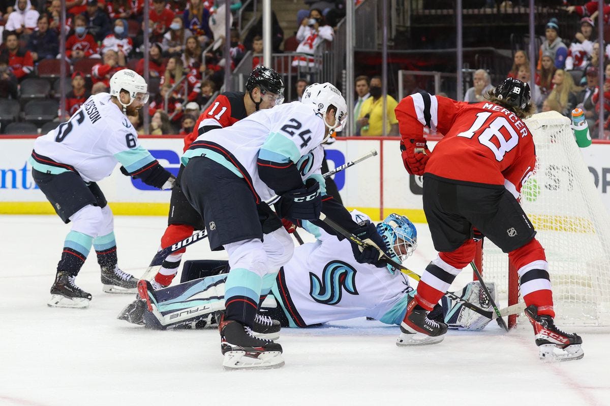 Cryptid Rivalry Gets Kraken— Devils Take the Historic First Meeting 4-2 -  All About The Jersey
