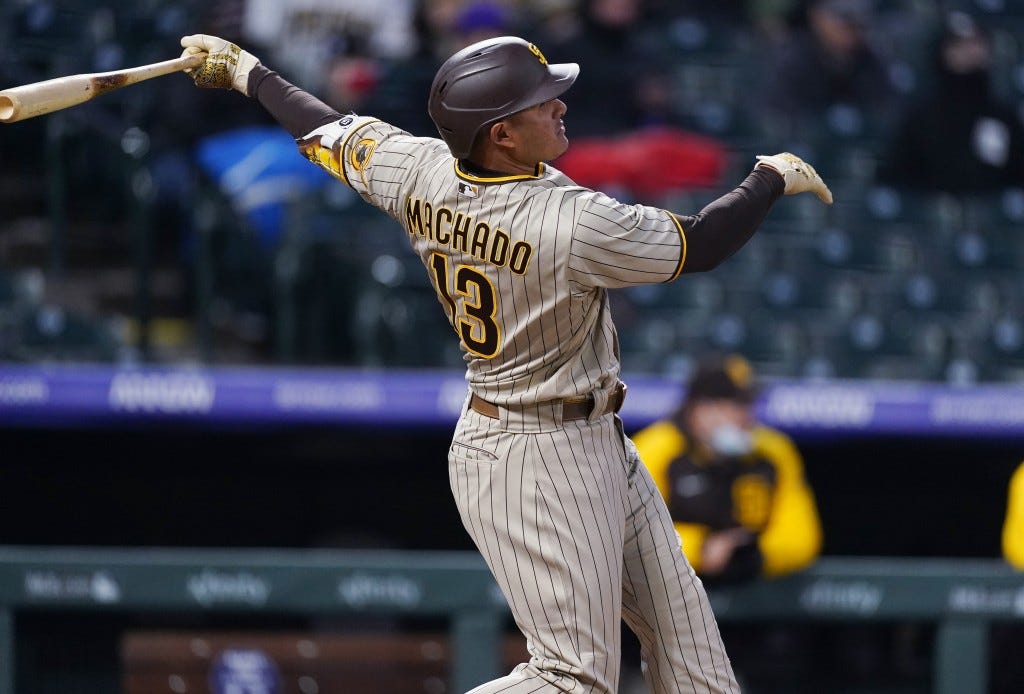 Machado HR, 5 RBIs, Padres minus Tatis beat Rockies 8-1 | Taiwan News |  2021-05-12 12:14:26