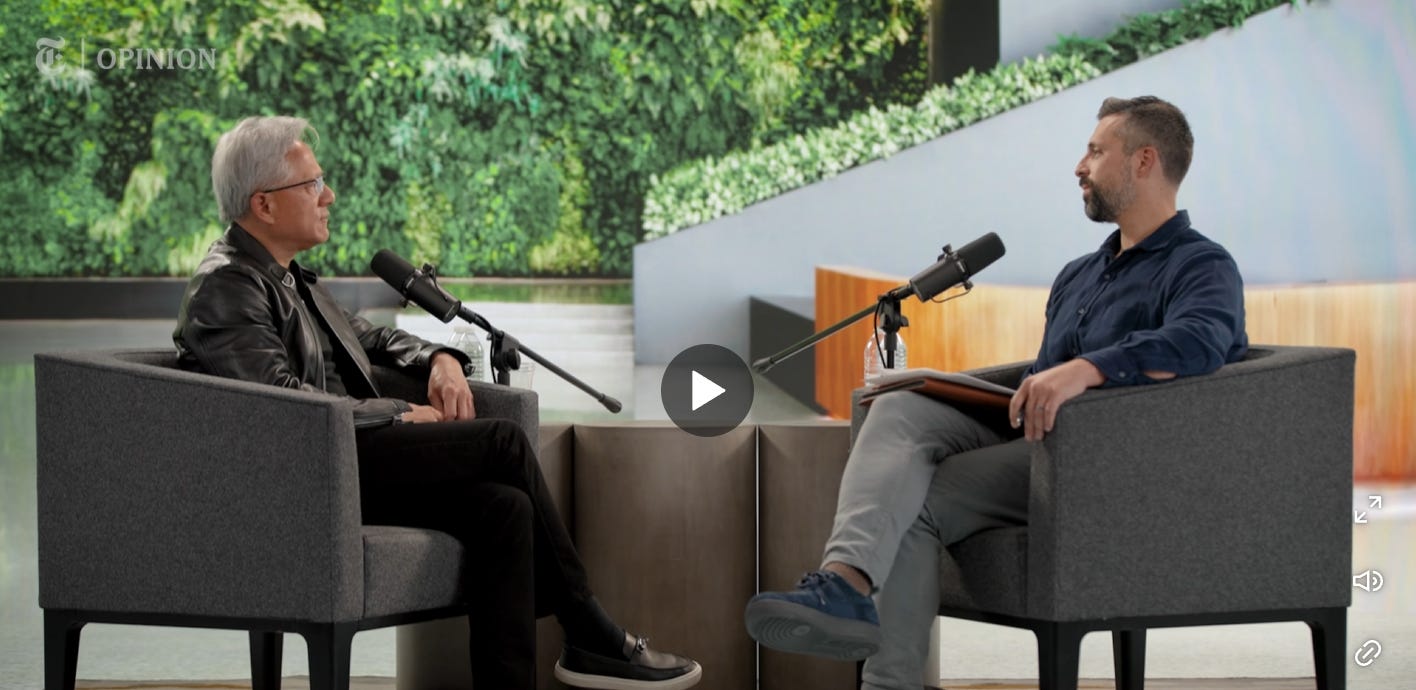 Jensen Huang tells Ezra Klein