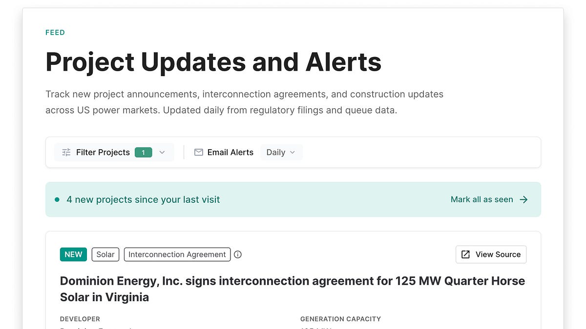 Introducing Cleanview's Project Feed & Alerts