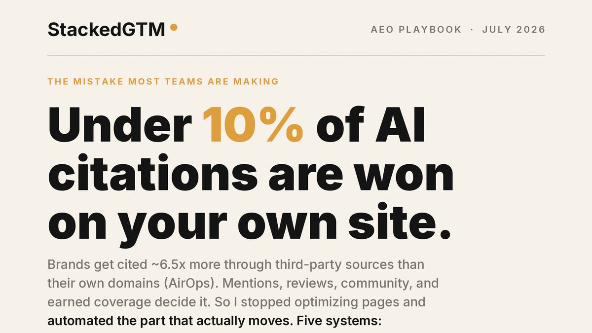 The 5 AEO Automations I'm Running This Month (5 minute read)