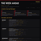 The Week Ahead - August 17–22