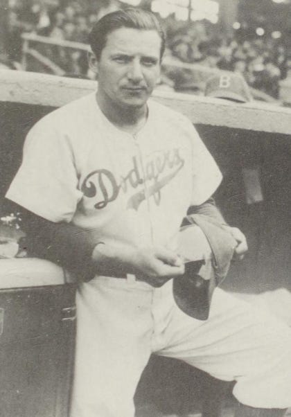 Joe Medwick shows off the inserts of the Brooklyn safety cap. Joe Medwick shows off the inserts of the Brooklyn safety cap.