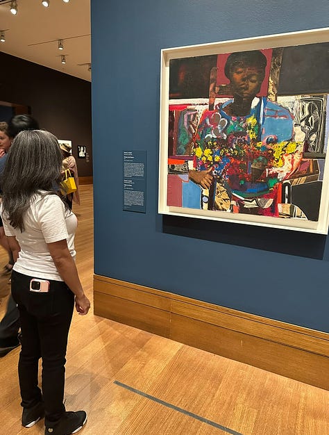 Photos of visit to They Getty museum and the Photography and the Black Arts Movement, 1955–1985 exhibition