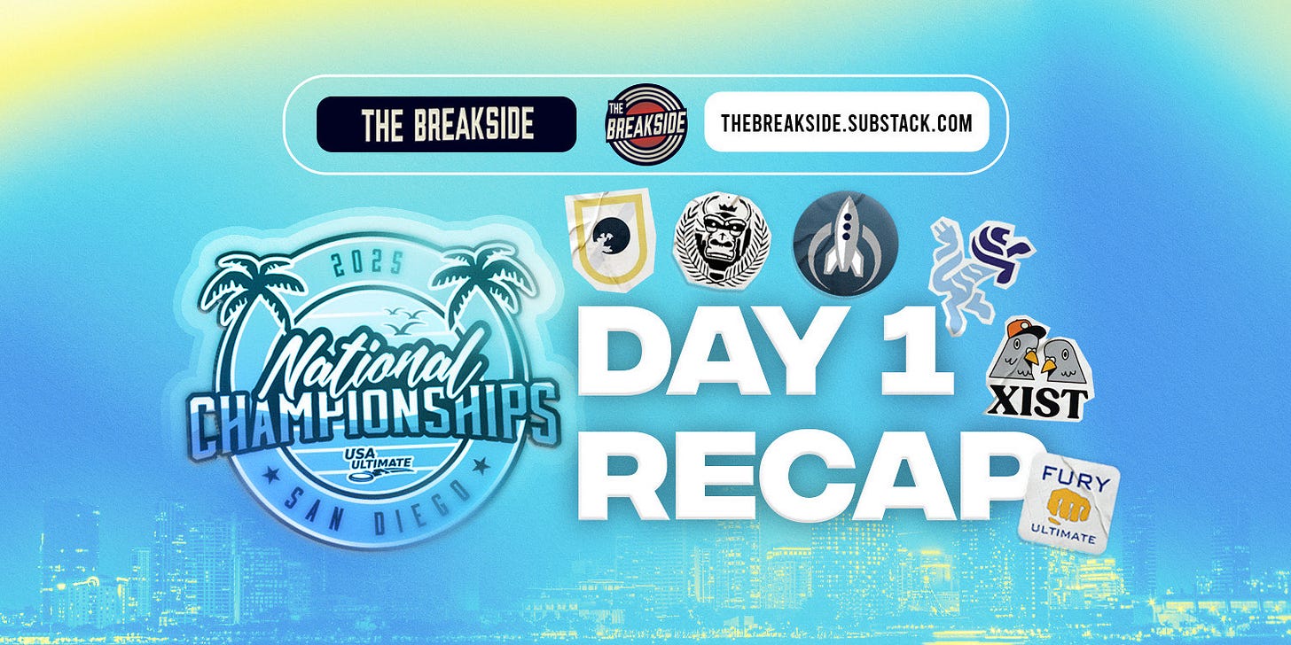 The Breakside USAU Club Nationals Recap