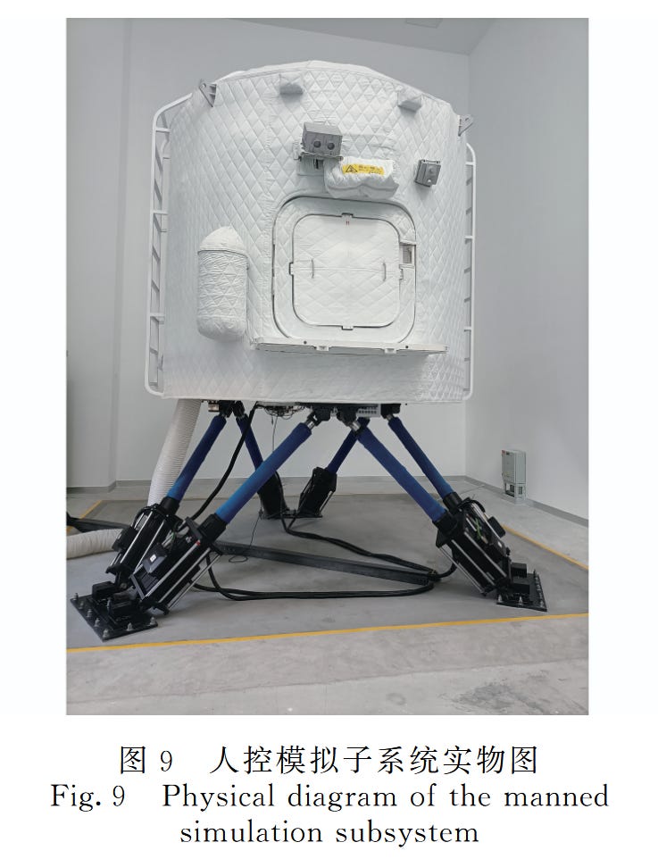 The Lanyue lunar lander simulator used to train taikonauts to fly the spacecraft, held on six pistons to simulate the lander’s orientation during descent and ascent. The Lanyue lunar lander simulator used to train taikonauts to fly the spacecraft, held on six pistons to simulate the lander’s orientation during descent and ascent.