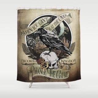 crooked-kingdom-by-leigh-bardugo-shower-curtain-by-evie-seo crooked-kingdom-by-leigh-bardugo-shower-curtain-by-evie-seo