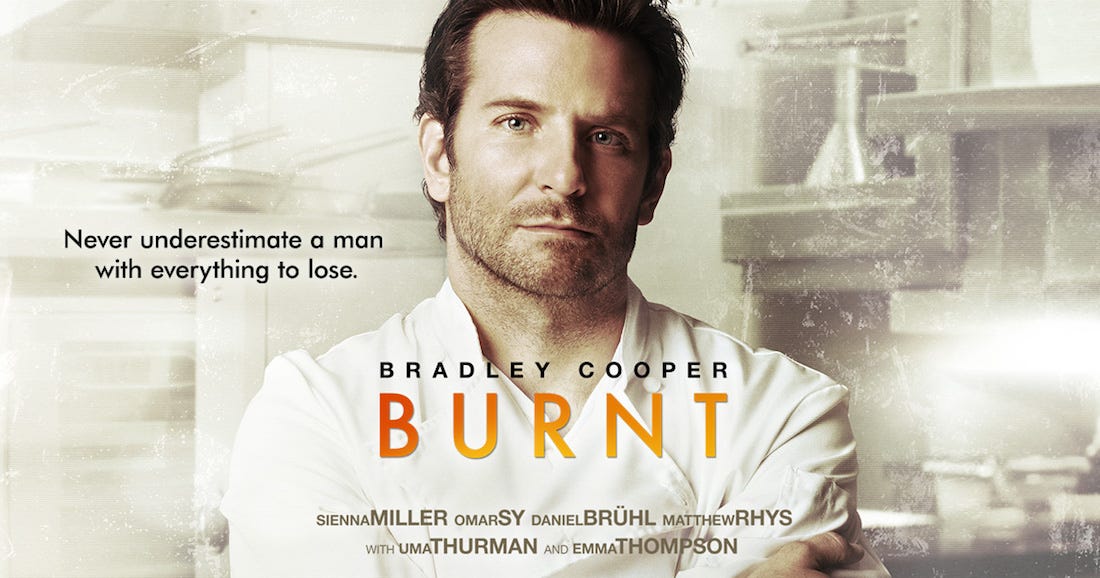 Burnt" con Bradley Cooper, chef en Londres y París