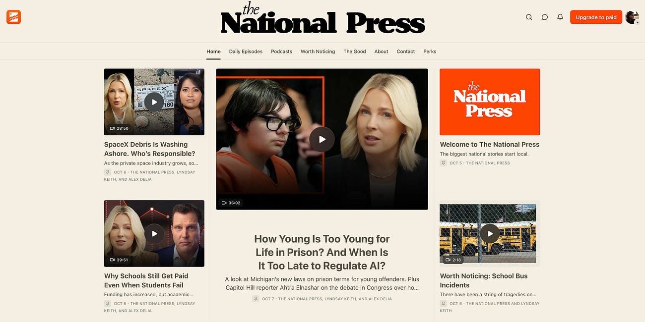 Dentro The National Press, il nuovo progetto con cui uno dei maggiori gruppi televisivi americani è arrivato su Substack
