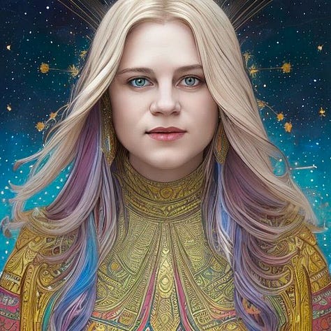 Computer AI generated images of Crystal King