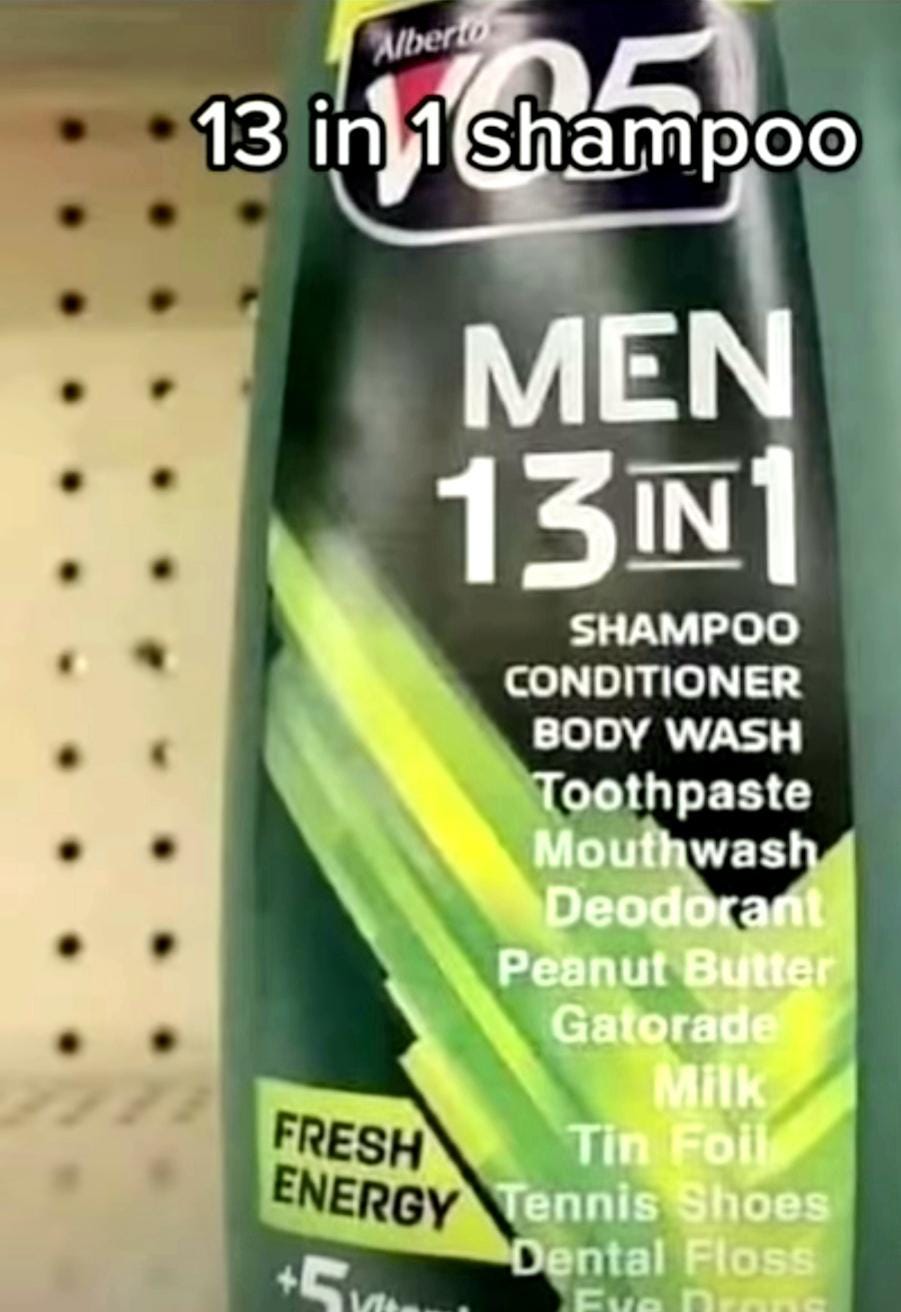 13 in 1 Shampoo : r/teenagers