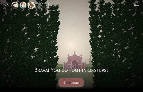 A visual novel in a Medici Villa