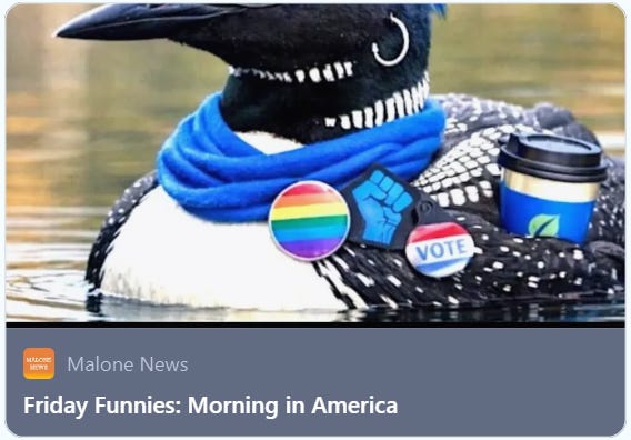 Friday Funnies: Morning in America. “Prouder, Stronger, Better” (02/20/26)