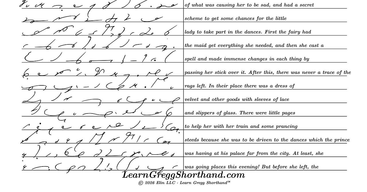 The Learn Gregg Shorthand Project | Substack