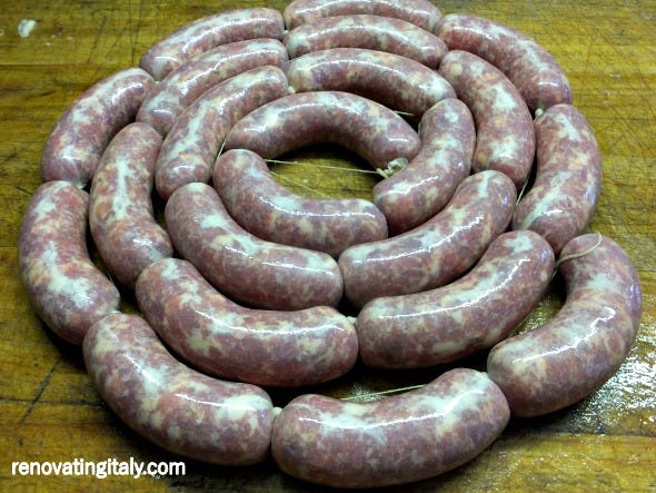 making salami