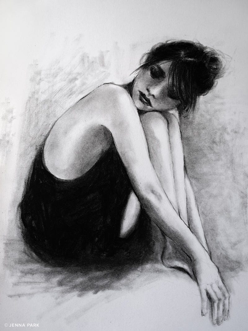Charcoal drawing Charcoal drawing