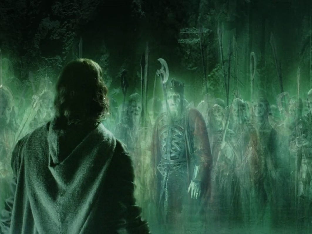 The Paths of the Dead: Aragorn and the Harrowing of Hell - Voyage Comics