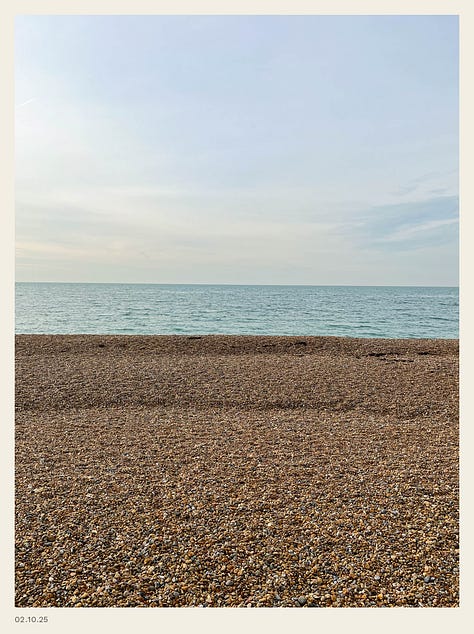 A set of images of the English channel
