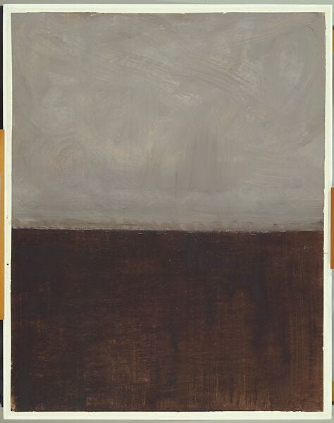 Untitled (Brown and Gray), Mark Rothko (American (born former Russian Empire, now Latvia), Dvinsk 1903–1970 New York, New York), Acrylic on paper Untitled (Brown and Gray), Mark Rothko (American (born former Russian Empire, now Latvia), Dvinsk 1903–1970 New York, New York), Acrylic on paper