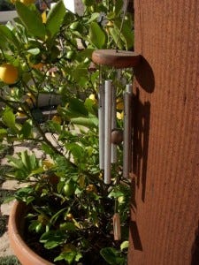Well-traveled wind chimes