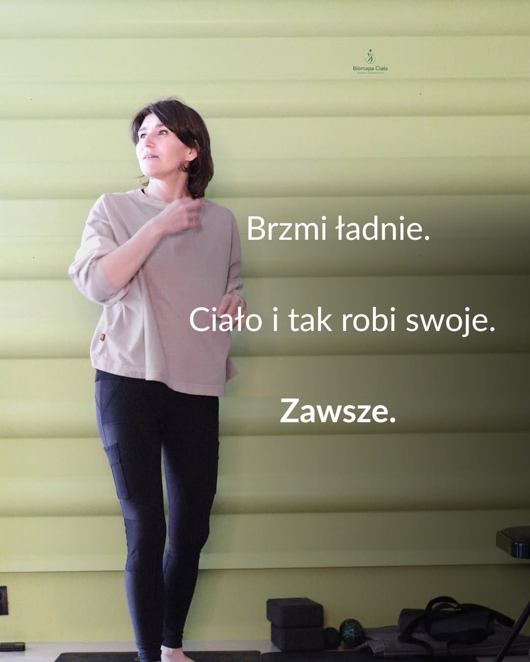 Może być zdjęciem przedstawiającym tekst „s BiomapaCiala napa Cila Bionap Brzmi ładnie. Ciało i tak robi swoje. Zawsze.” Może być zdjęciem przedstawiającym tekst „s BiomapaCiala napa Cila Bionap Brzmi ładnie. Ciało i tak robi swoje. Zawsze.”