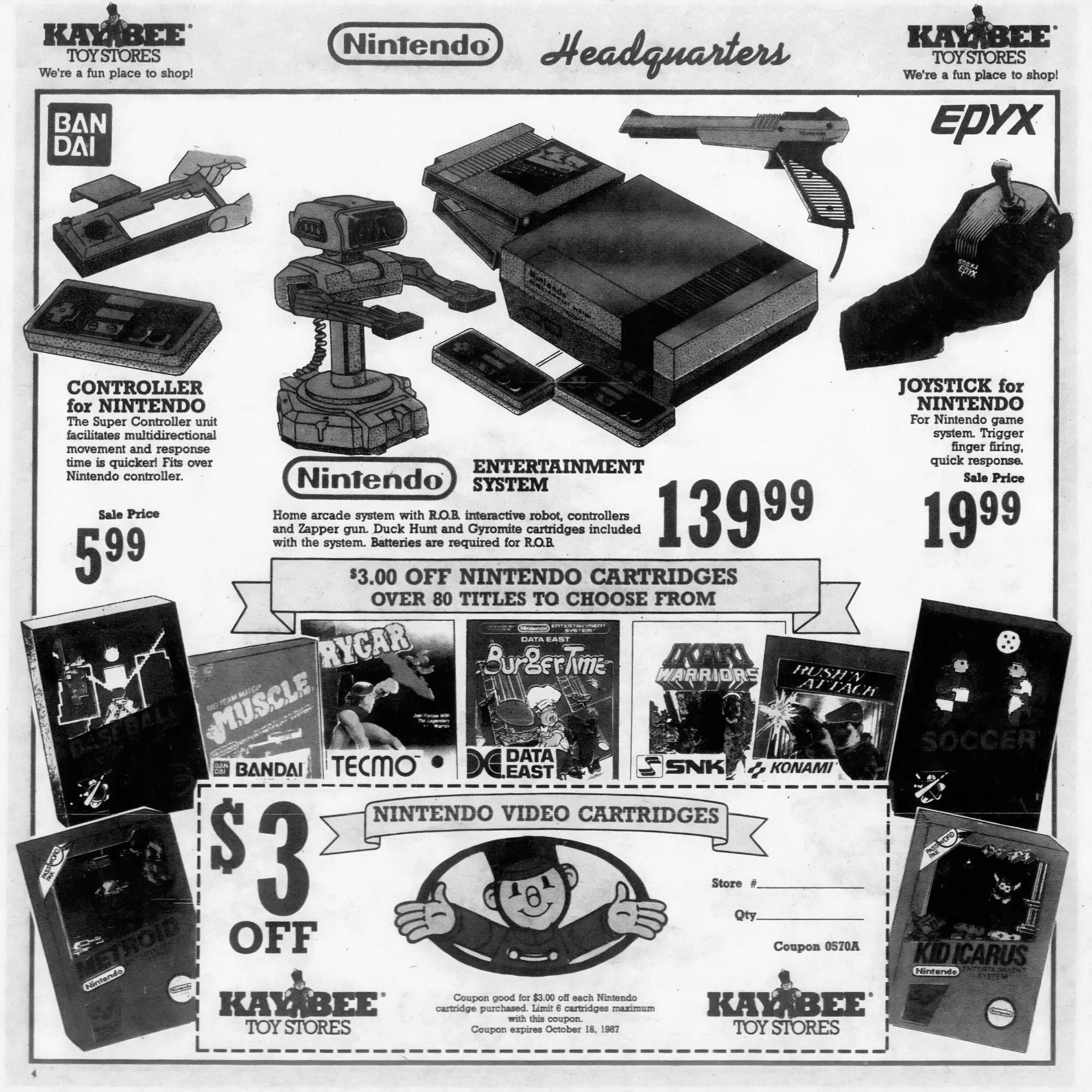 Kay-Bee Toy Stores' 1987 Christmas in October