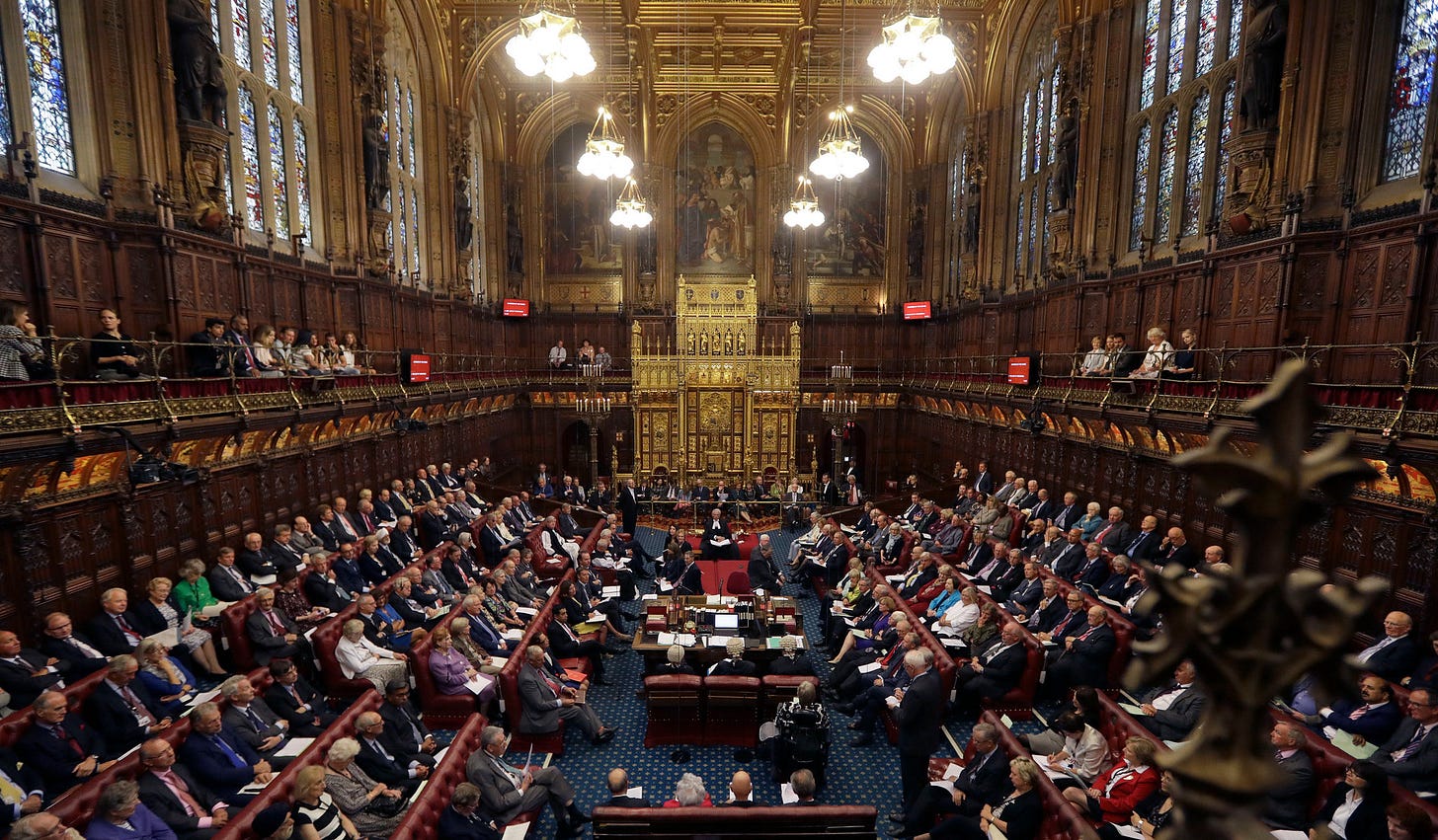 In Britain's Parliament, a Crowded House Bursting With Lords - The New York  Times