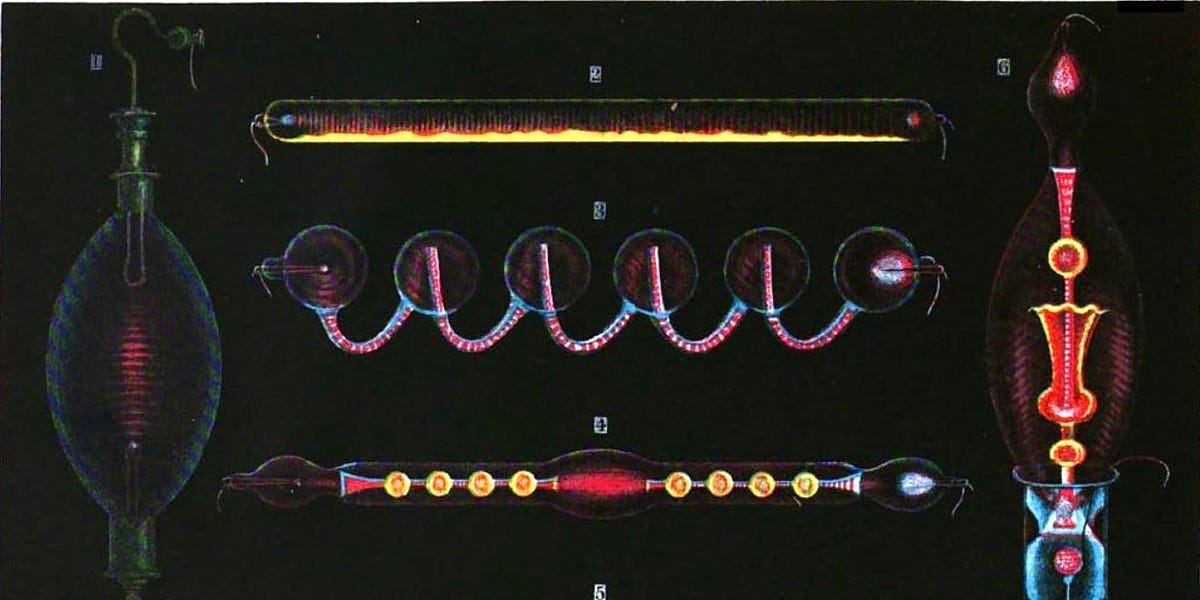 O humilde tubo de Geissler: ancestral da tecnologia moderna