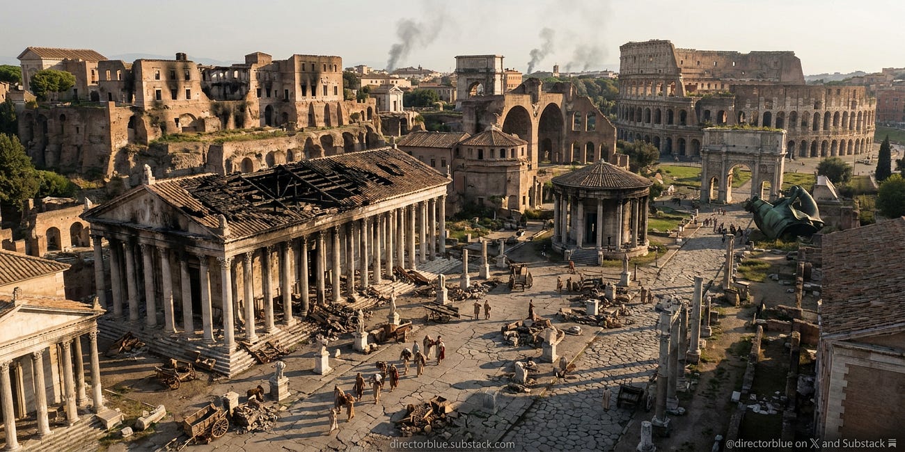 A Drone Watched Rome from 753 BC to Today