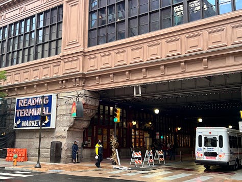 Reading Terminal Market and Chinatown in Philly