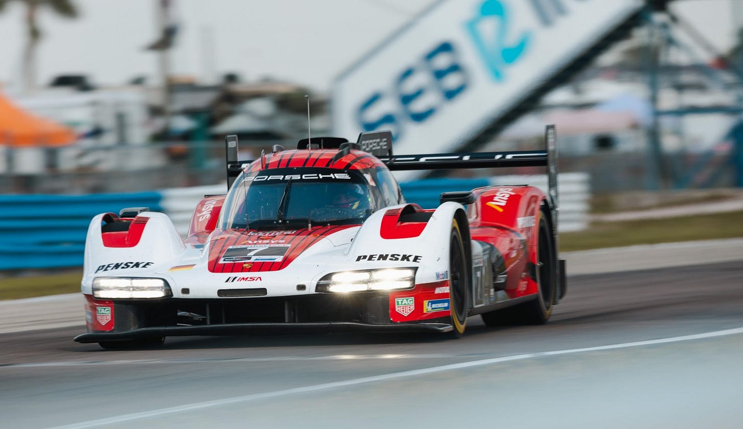 Felipe Nasr (BRA), Nick Tandy (GBR), Laurens Vanthoor (BEL), IMSA, Sebring, États-Unis, 2025, Porsche AG
