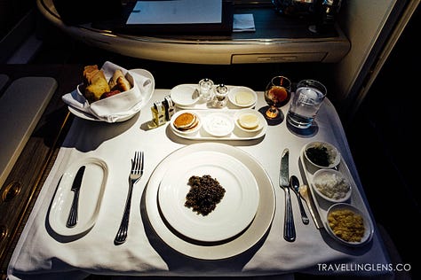 Emirates First Class, Houston to Dubai