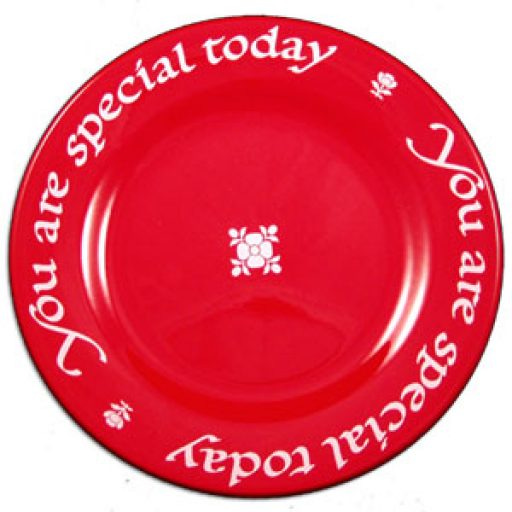 Original You Are Special Red Plate