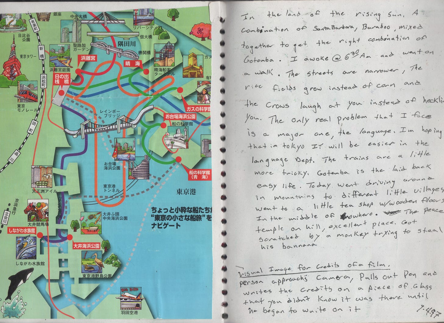 Journal, analog, collage, zine, Japan, Soba Fields, 90's, Travel, adventure