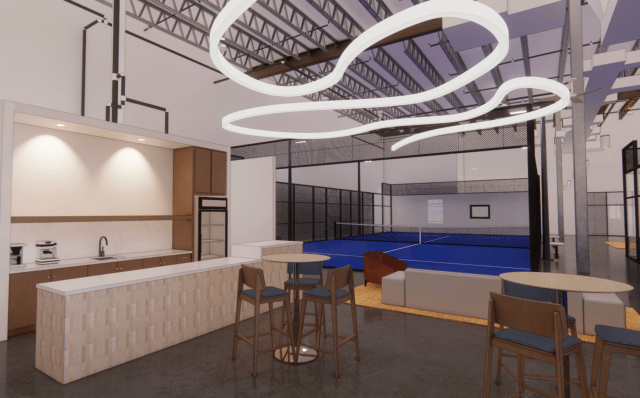 Cafe at Padel Boston