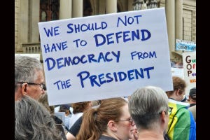 defend democracy from the president